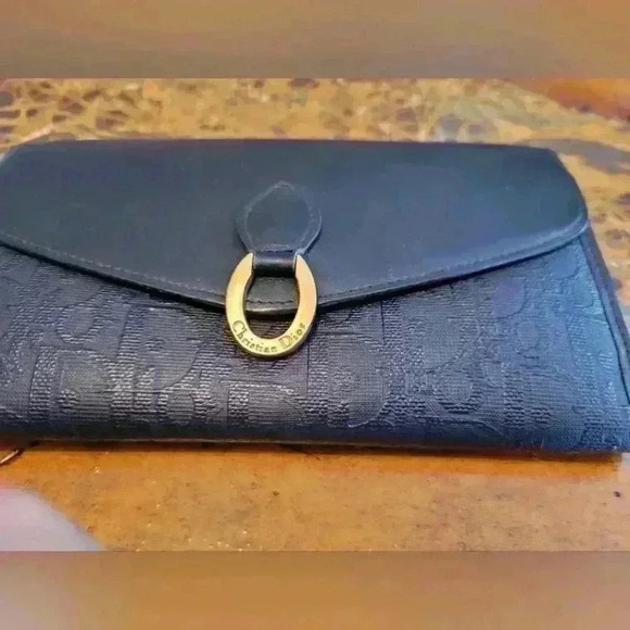 Christian Dior Navy Blue Vintage Wallet - Picture 10 of 10